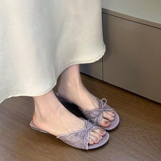 低跟(小于3cm)2026年夏季橡胶坡跟PU露趾女鞋